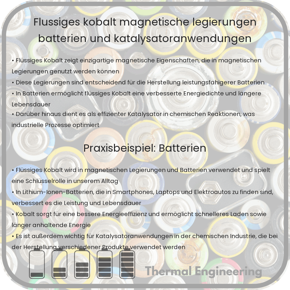 Flüssiges Kobalt | Magnetische Legierungen, Batterien und Katalysatoranwendungen