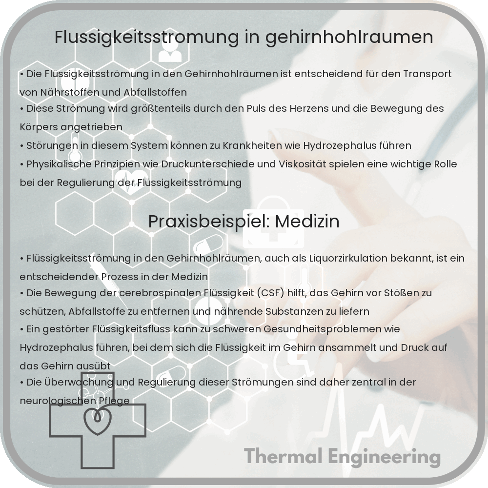 Flüssigkeitsströmung in Gehirnhohlräumen