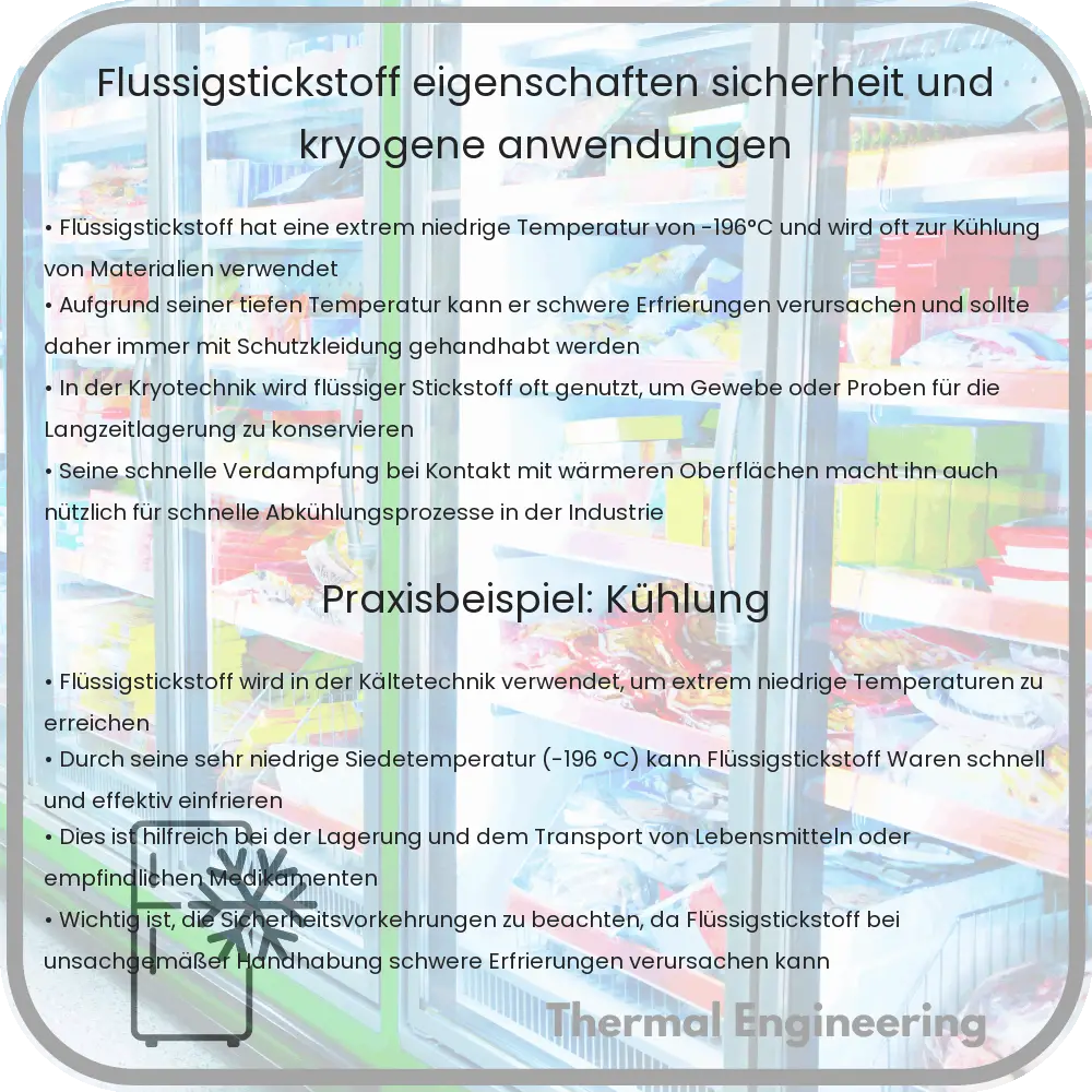 Flüssigstickstoff | Eigenschaften, Sicherheit und kryogene Anwendungen
