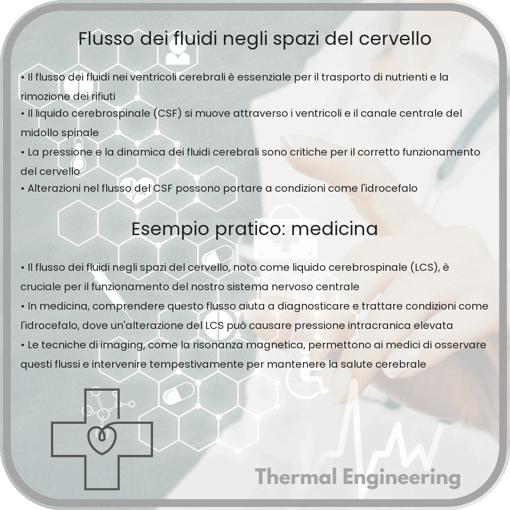 Flusso dei fluidi negli spazi del cervello