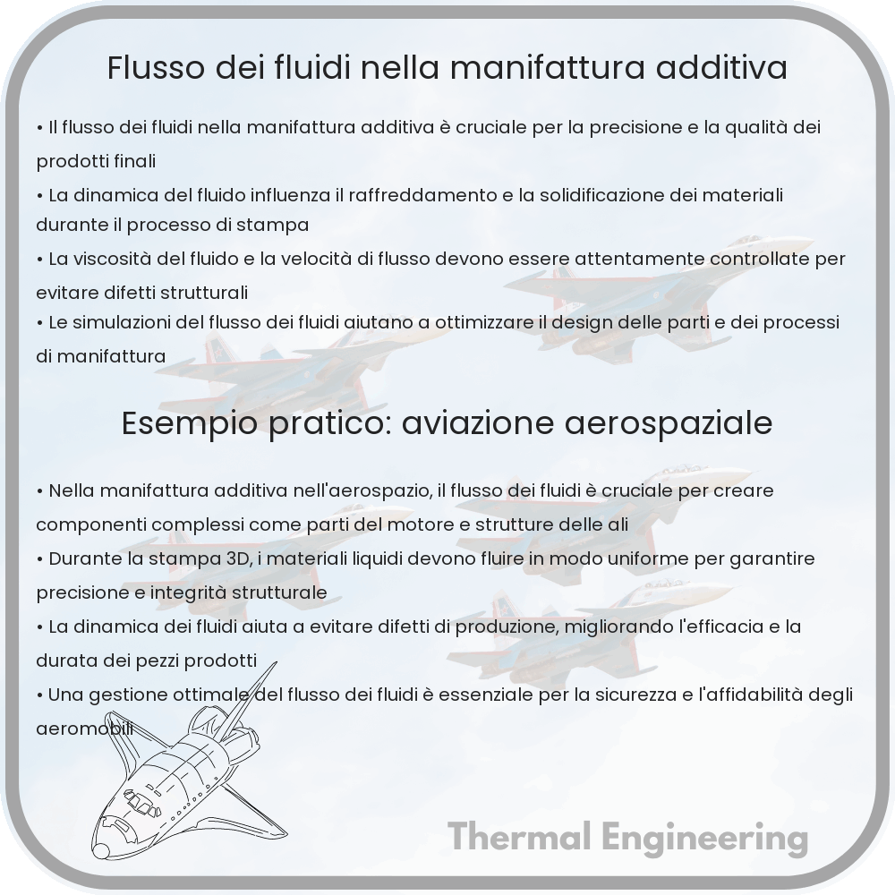 Flusso dei fluidi nella manifattura additiva