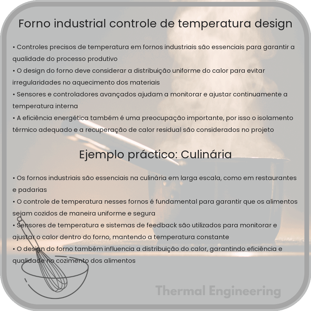 Forno Industrial | Controle de Temperatura, Design
