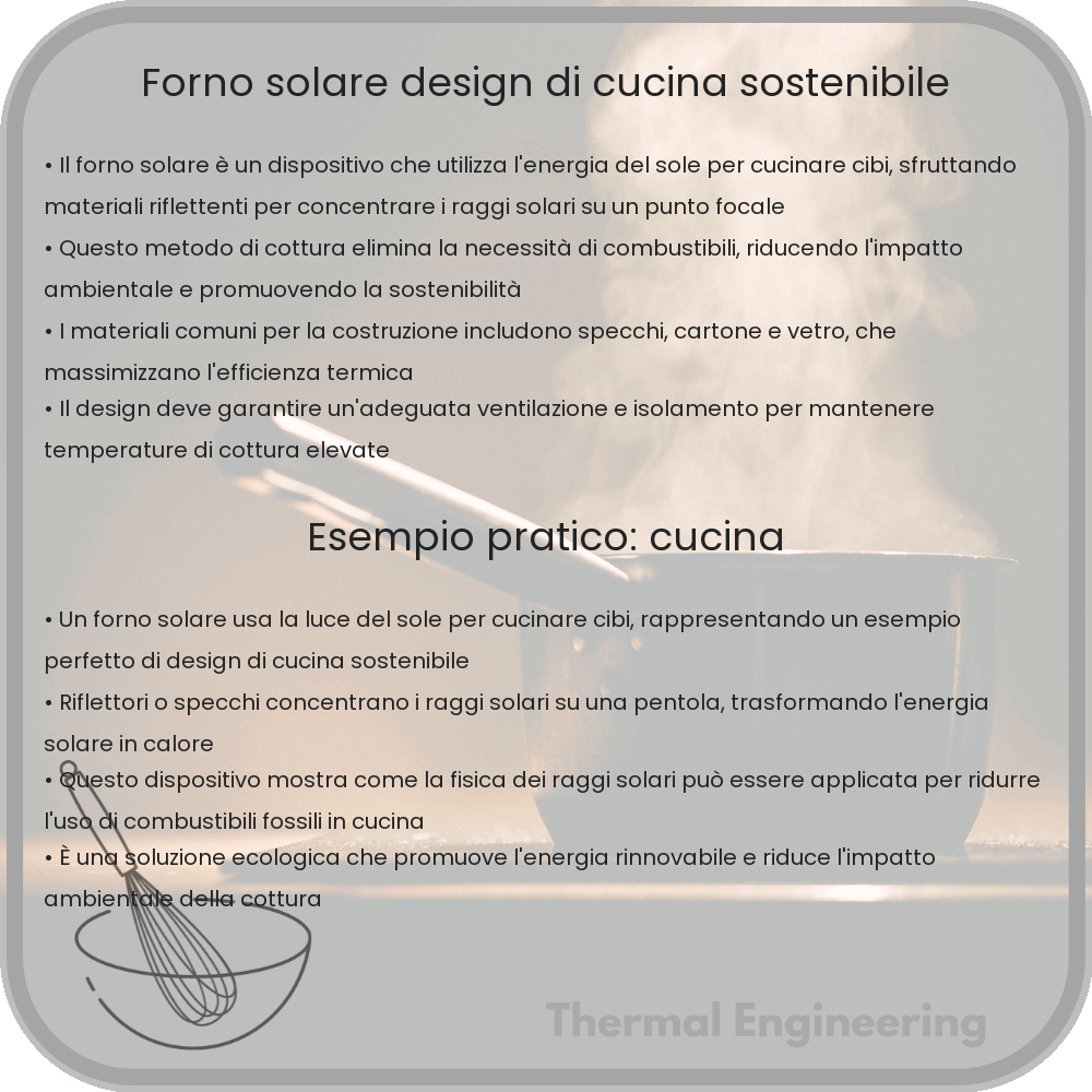 Forno Solare | Design di Cucina Sostenibile