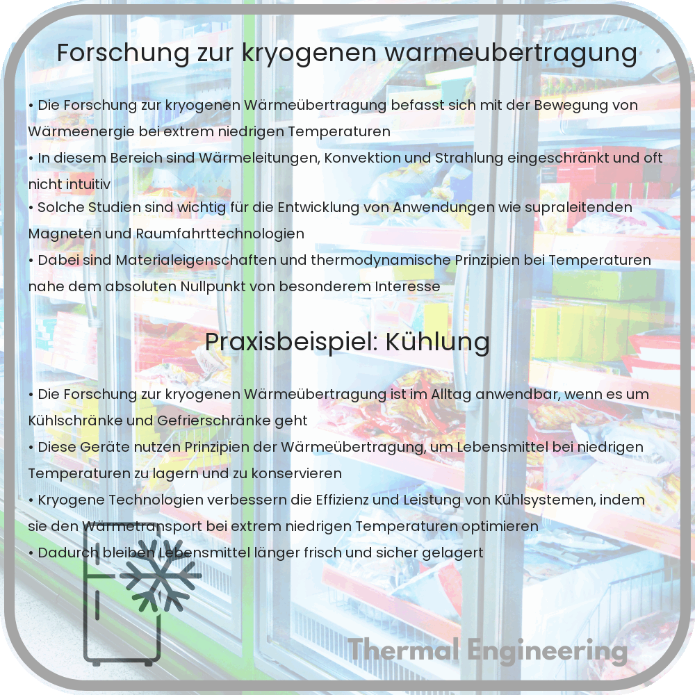 Forschung zur Kryogenen Wärmeübertragung