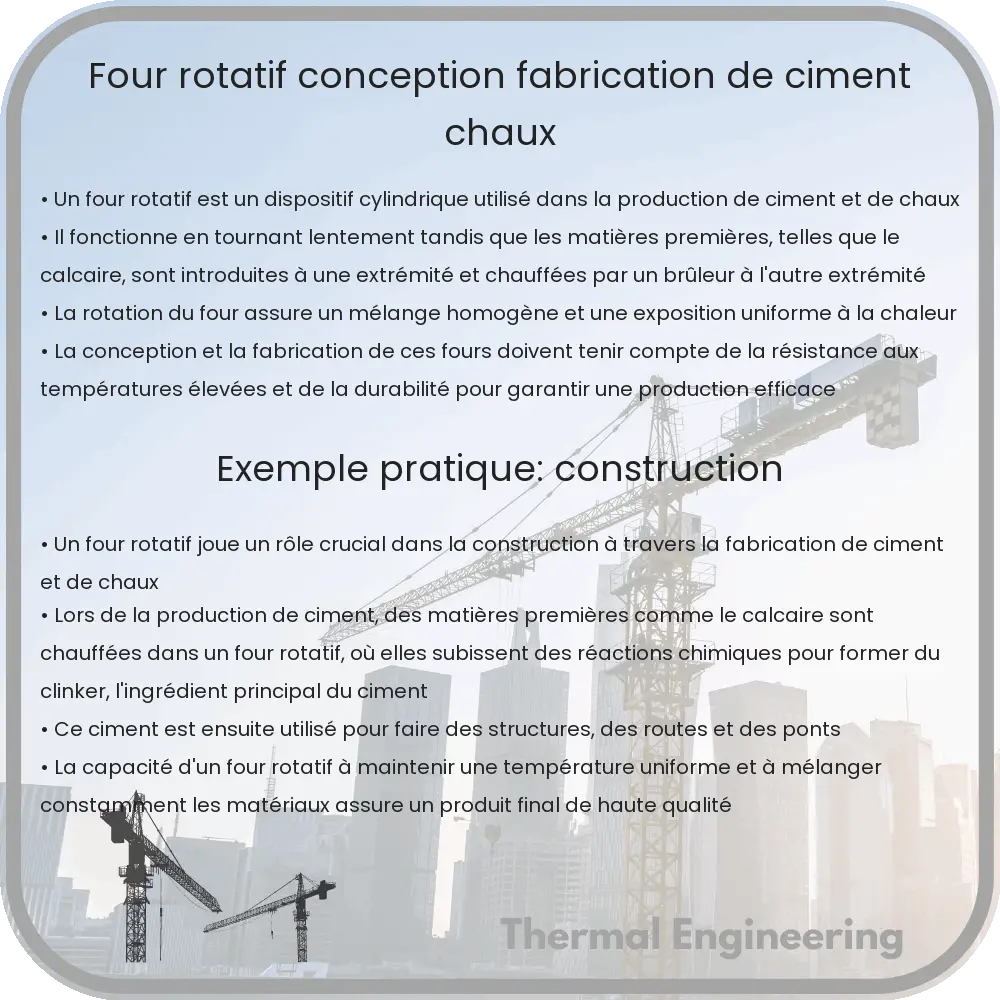 Four Rotatif | Conception, Fabrication de Ciment & Chaux