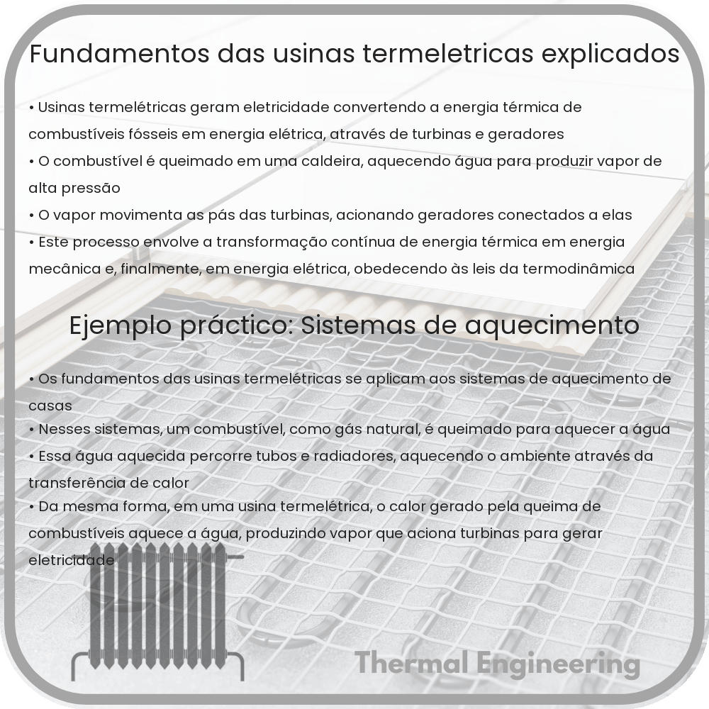 Fundamentos das Usinas Termelétricas Explicados