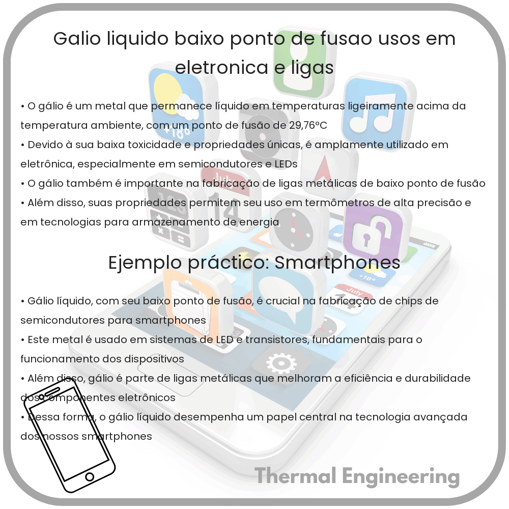 Gálio Líquido | Baixo Ponto de Fusão, Usos em Eletrônica e Ligas