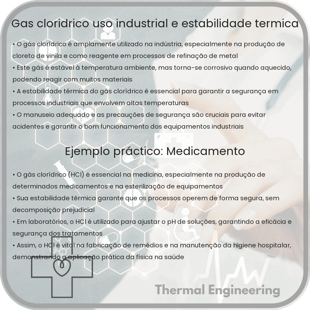 Gás Clorídrico | Uso Industrial e Estabilidade Térmica