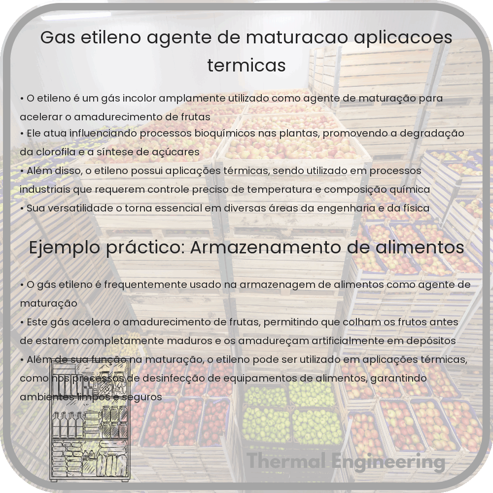 Gás Etileno | Agente de Maturação, Aplicações Térmicas