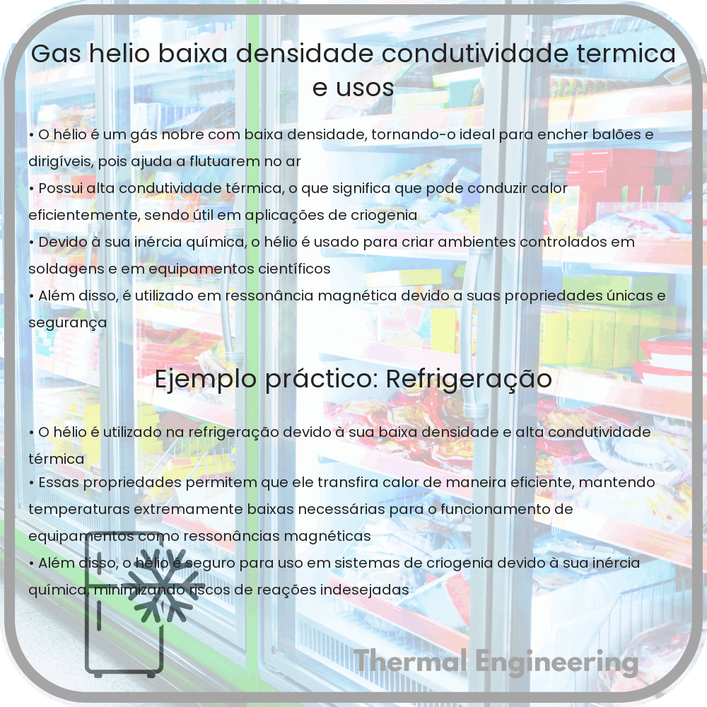 Gás Hélio | Baixa Densidade, Condutividade Térmica e Usos
