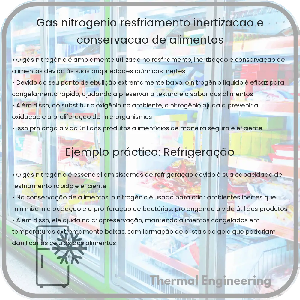 Gás Nitrogênio | Resfriamento, Inertização e Conservação de Alimentos
