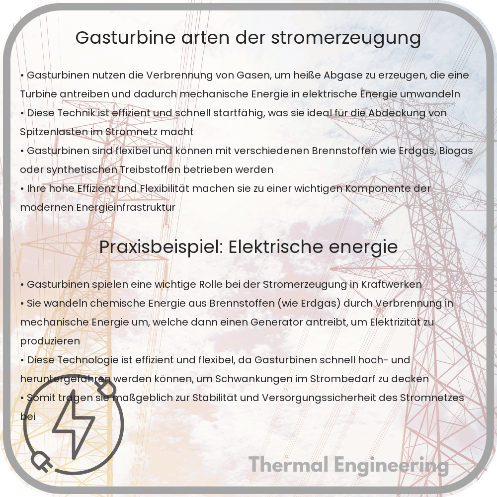 Gasturbine | Arten der Stromerzeugung