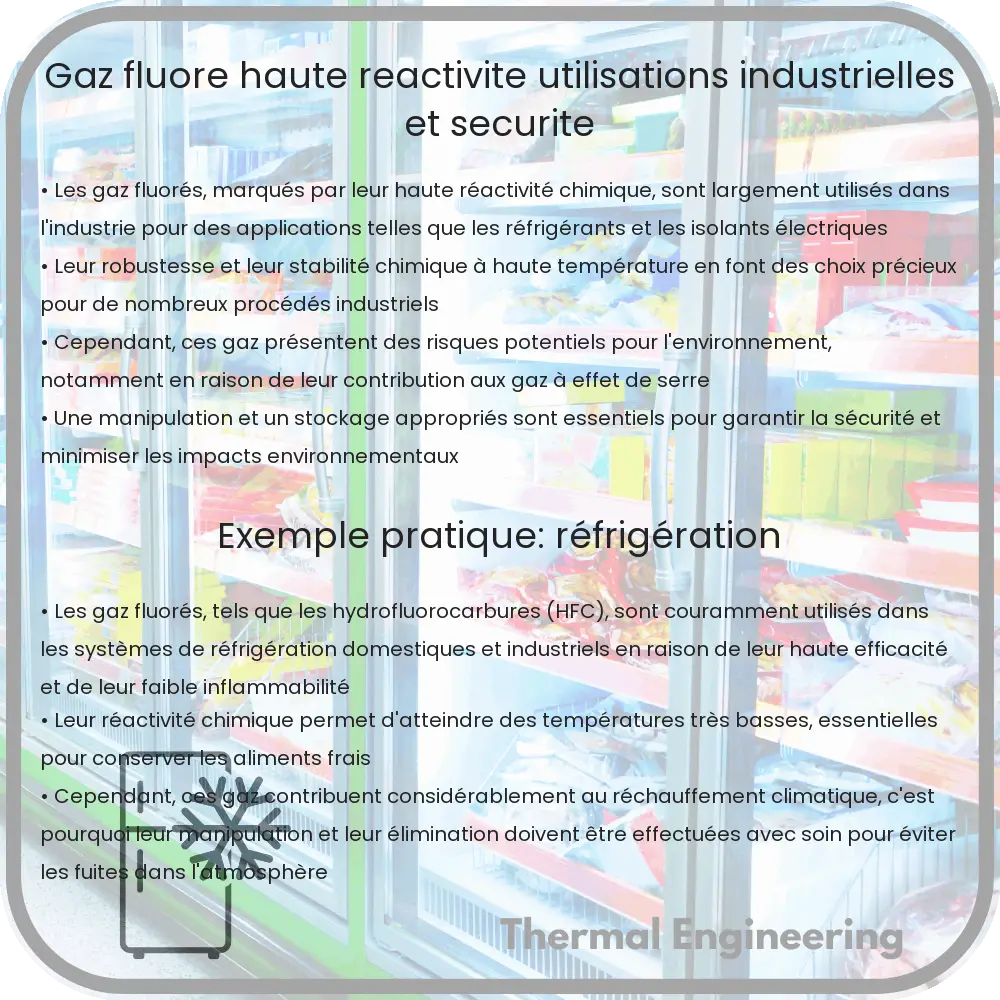 Gaz Fluoré : Haute Réactivité, Utilisations Industrielles et Sécurité