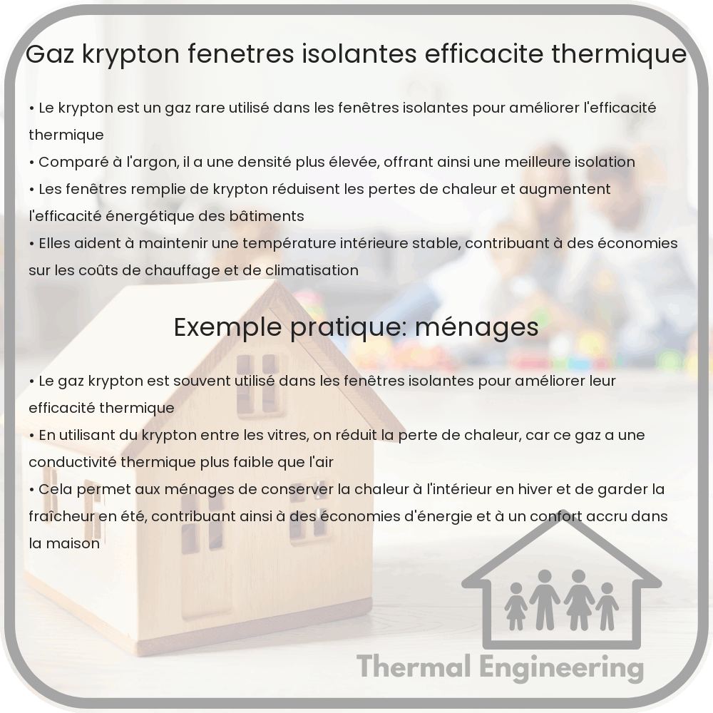 Gaz Krypton | Fenêtres Isolantes, Efficacité Thermique