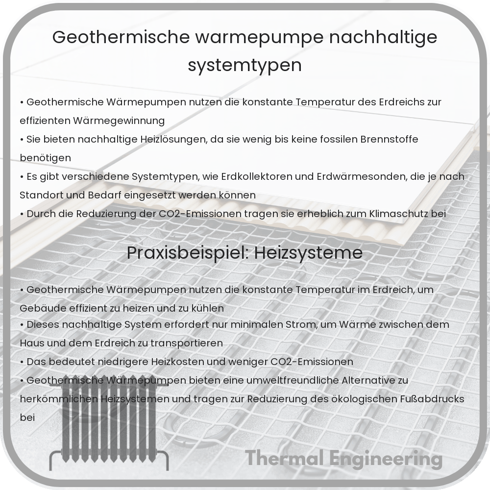 Geothermische Wärmepumpe | Nachhaltige Systemtypen