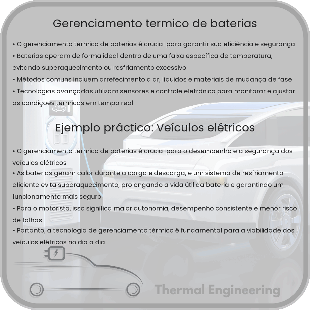 Gerenciamento Térmico de Baterias