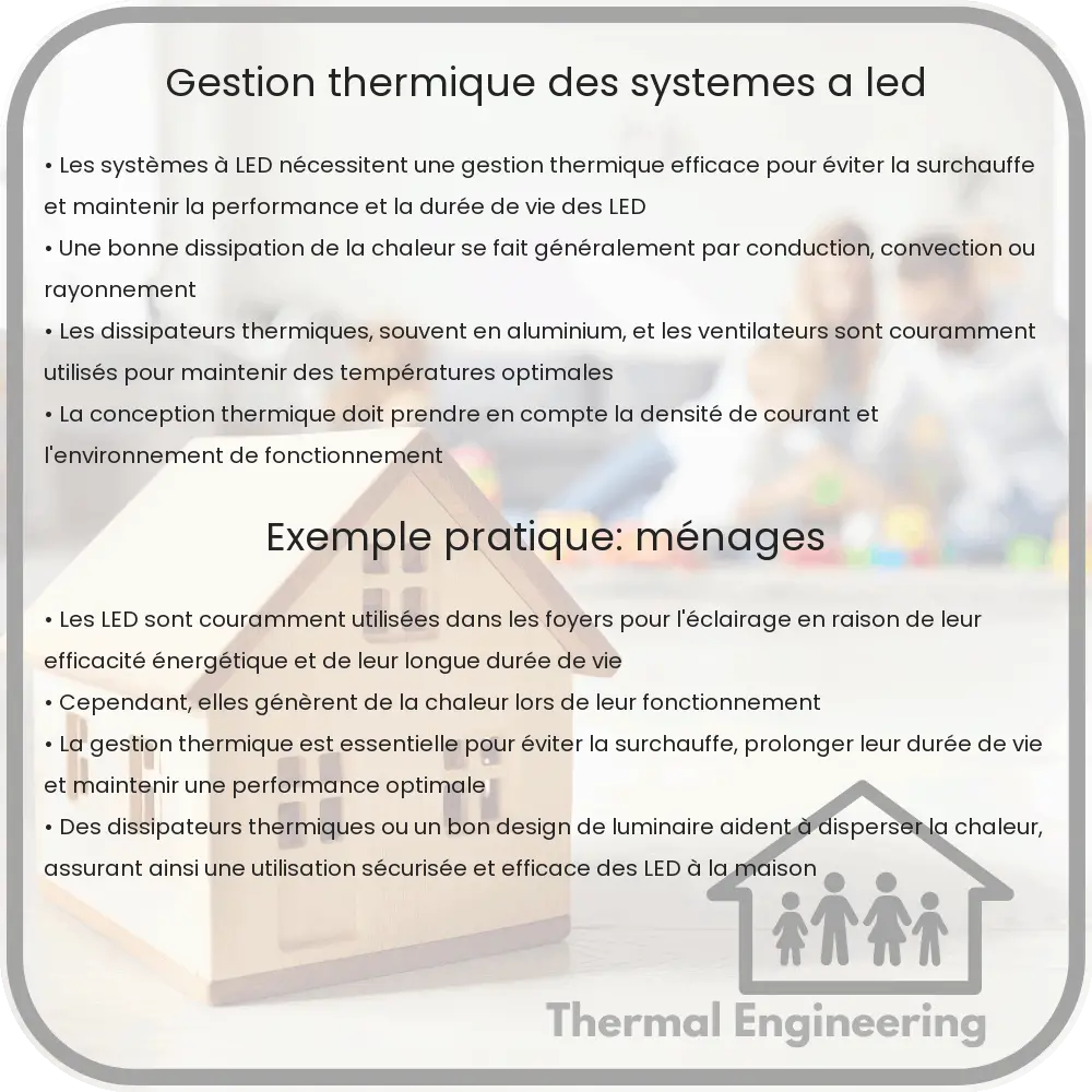 Gestion thermique des systèmes à LED