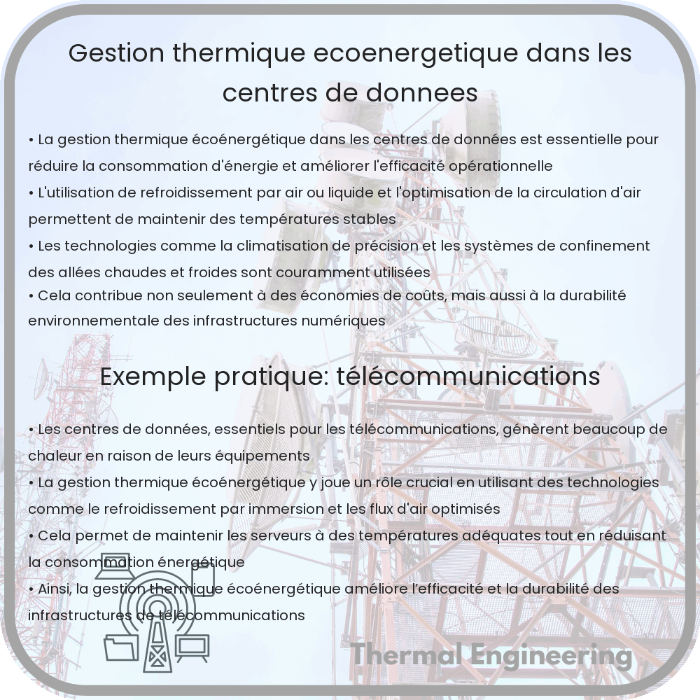 Gestion thermique écoénergétique dans les centres de données