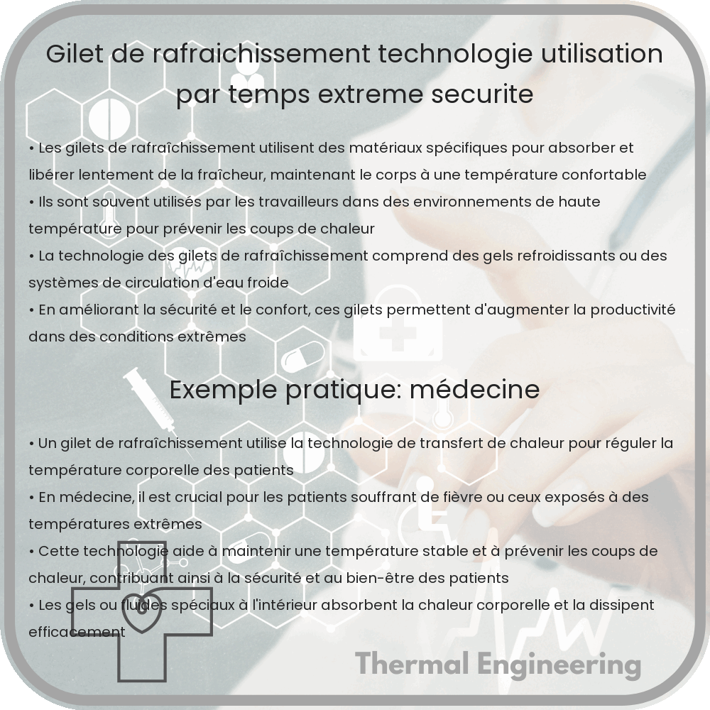 Gilet de Rafraîchissement | Technologie, Utilisation par Temps Extrême, Sécurité