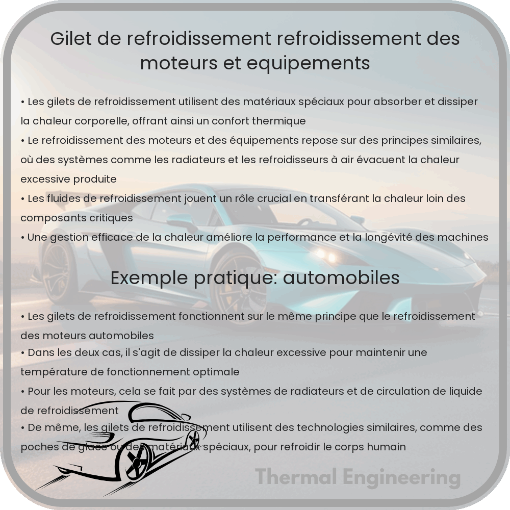 Gilet de Refroidissement | Refroidissement des Moteurs et Équipements