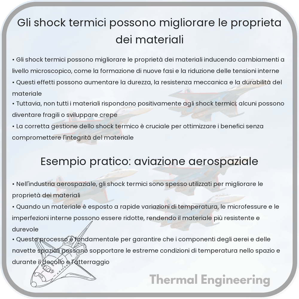 Gli shock termici possono migliorare le proprietà dei materiali?