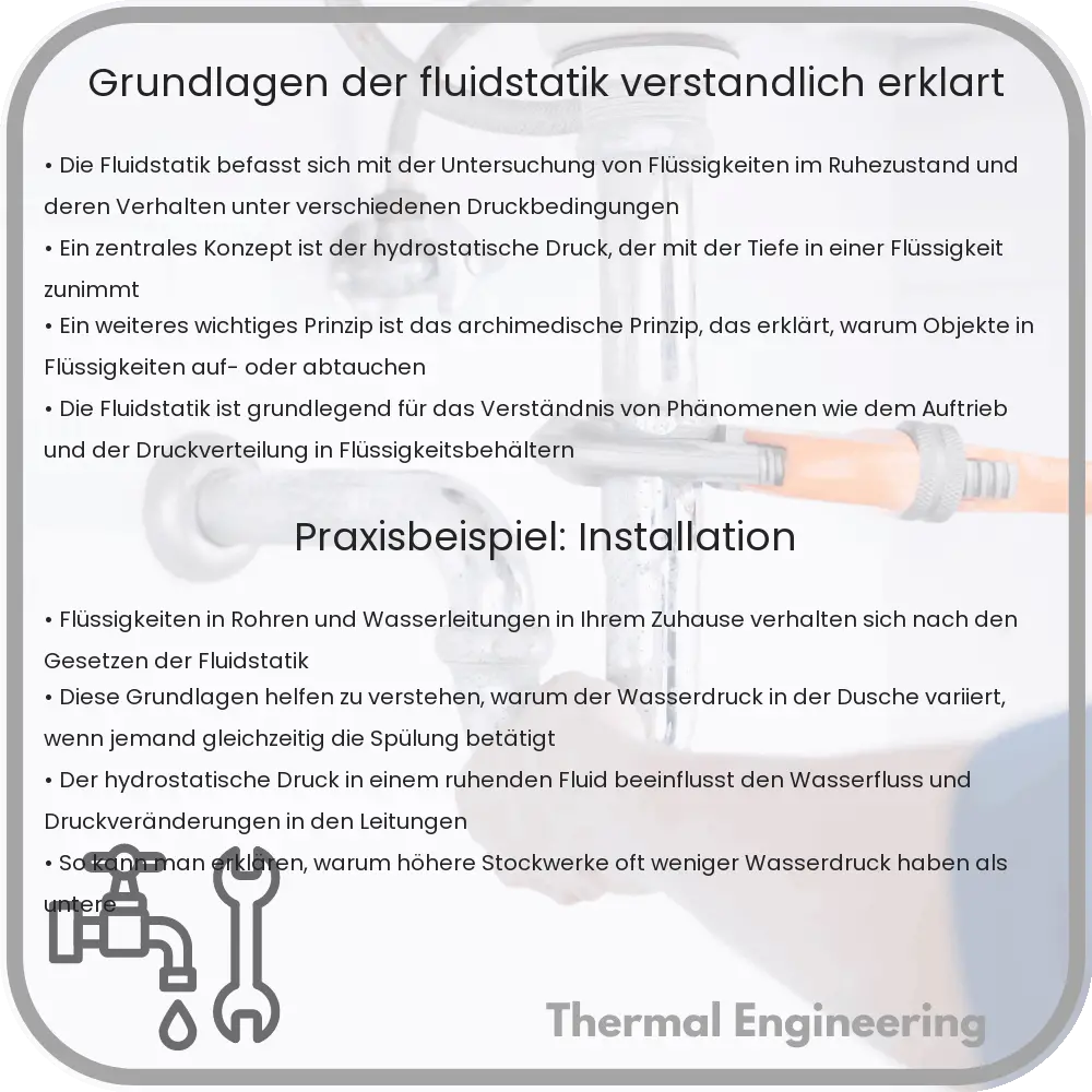 Grundlagen der Fluidstatik verständlich erklärt
