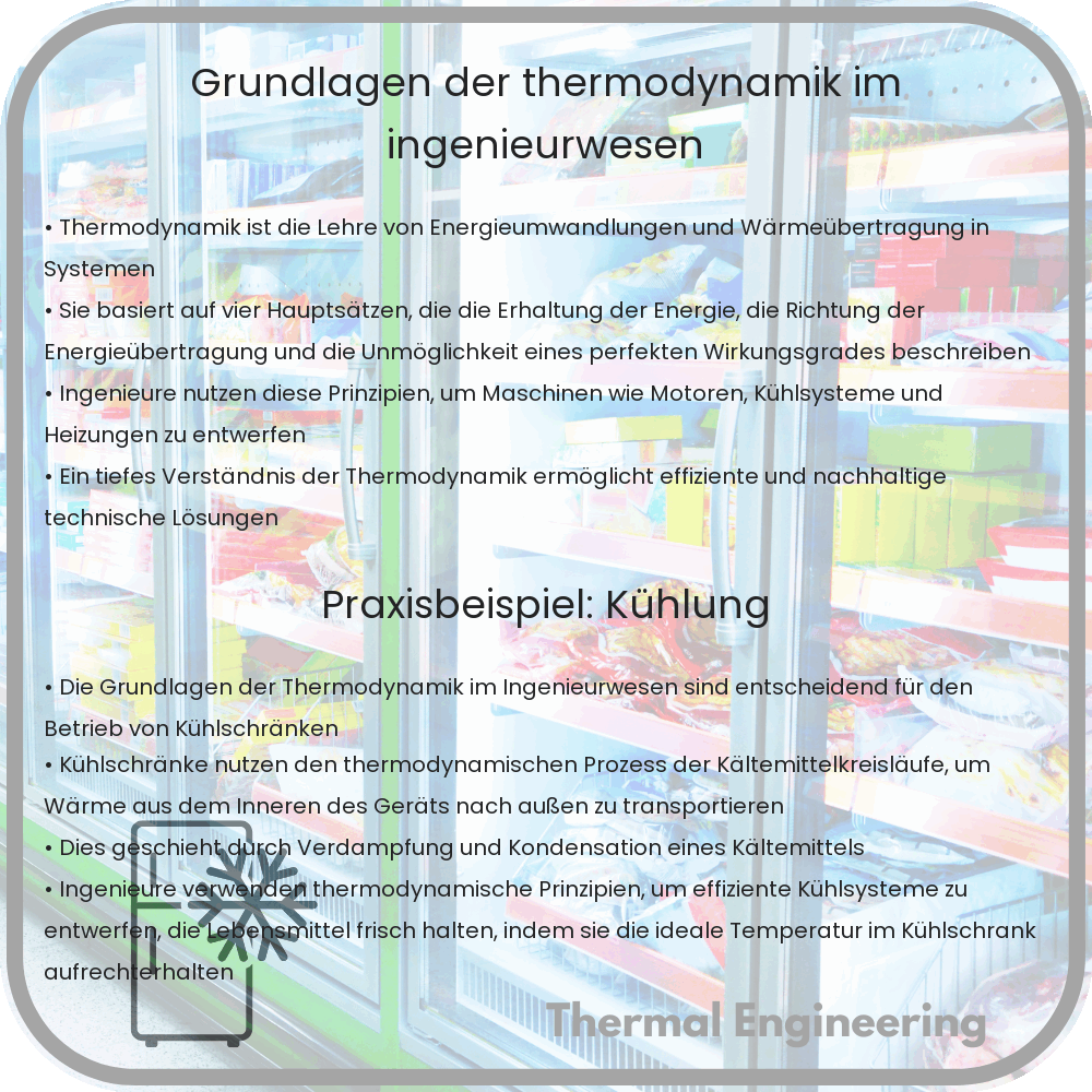 Grundlagen der Thermodynamik im Ingenieurwesen