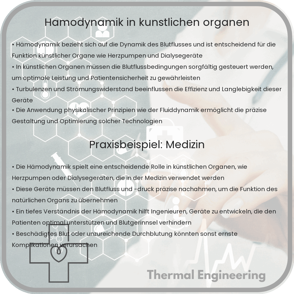 Hämodynamik in künstlichen Organen