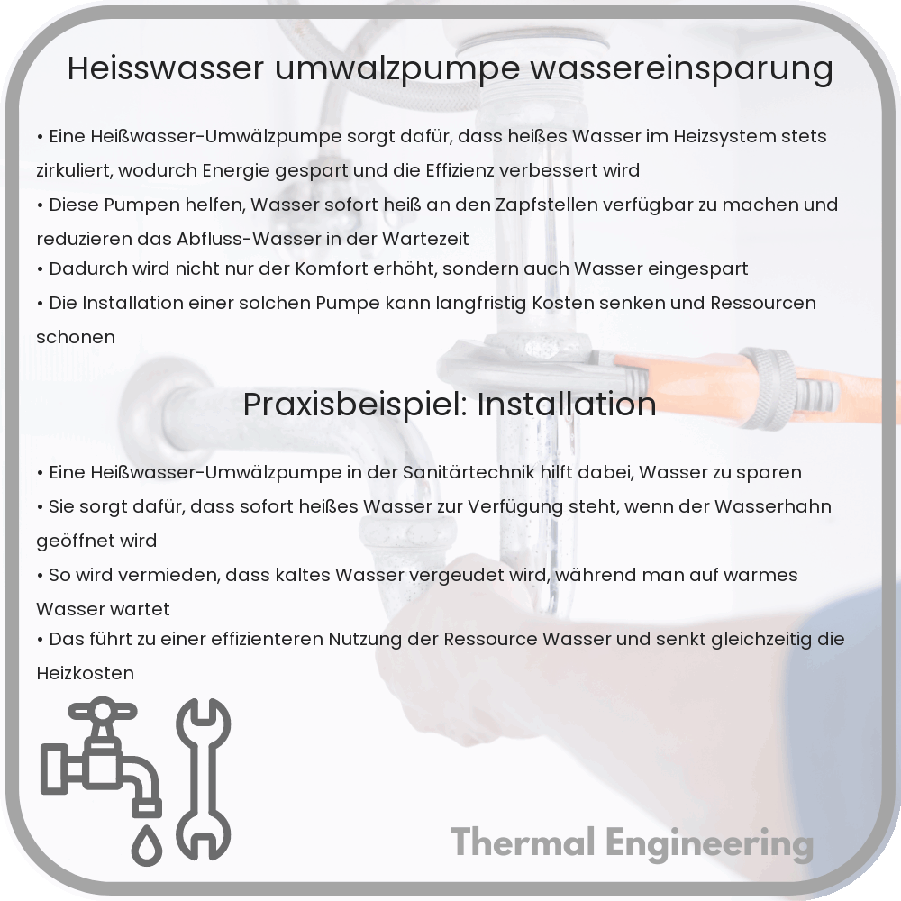 Heißwasser-Umwälzpumpe | Wassereinsparung