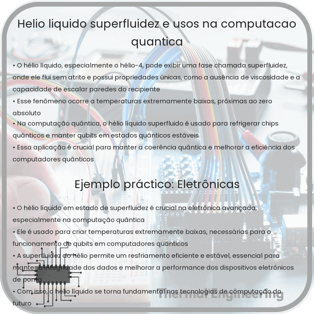 Hélio Líquido | Superfluidez e Usos na Computação Quântica