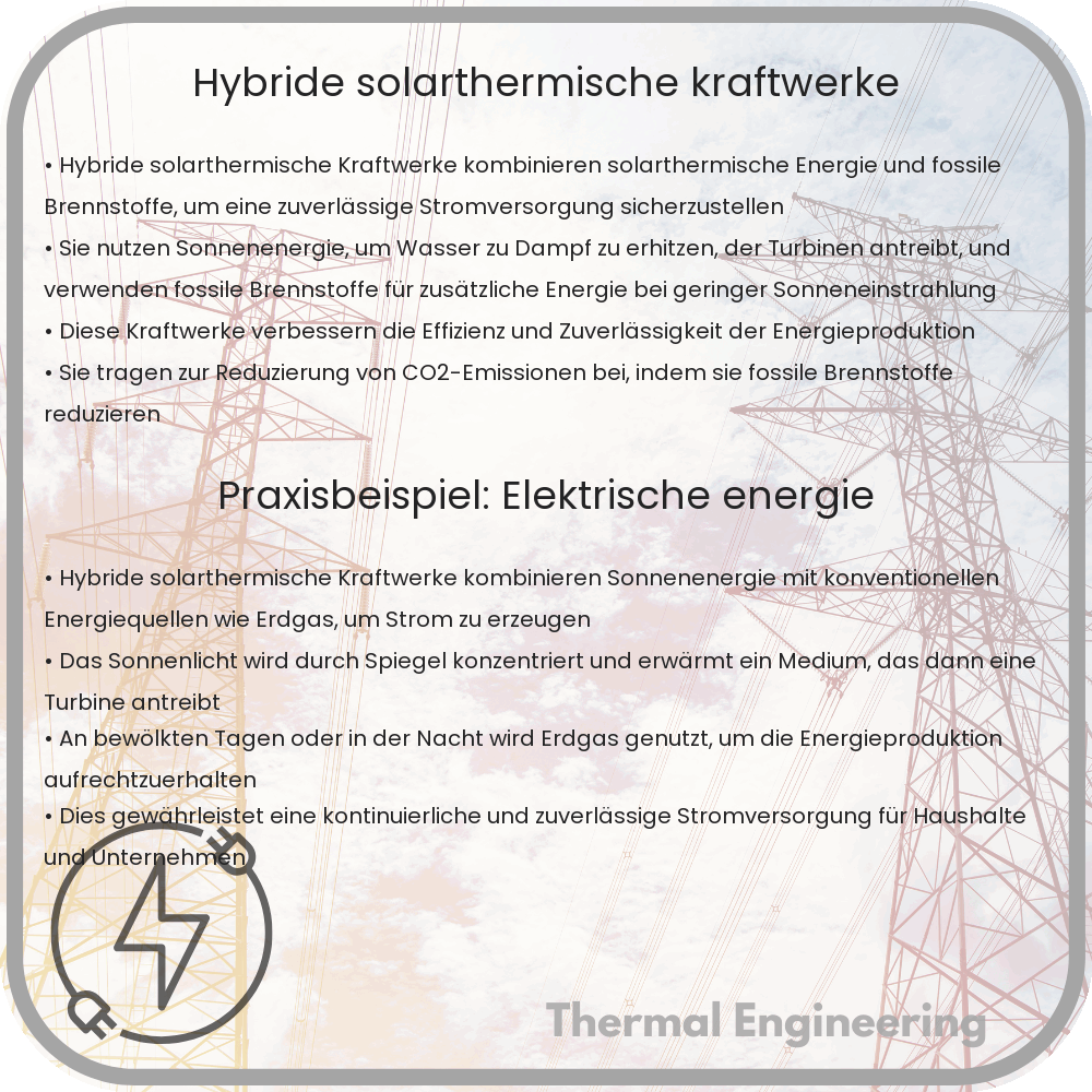 Hybride solarthermische Kraftwerke
