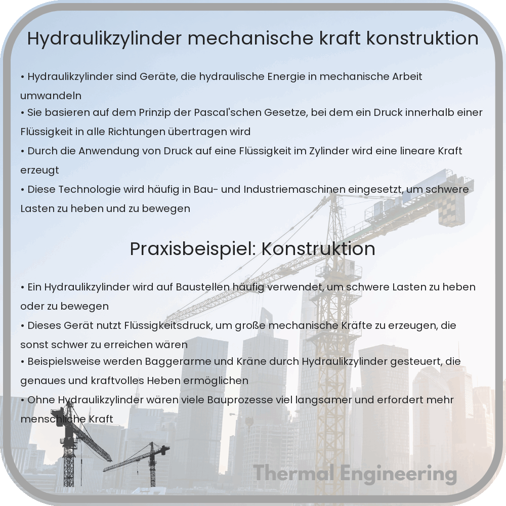 Hydraulikzylinder | Mechanische Kraft & Konstruktion