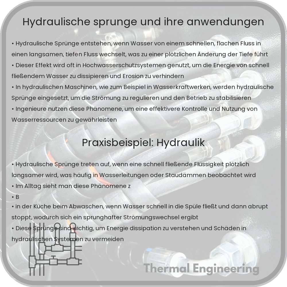 Hydraulische Sprünge und ihre Anwendungen