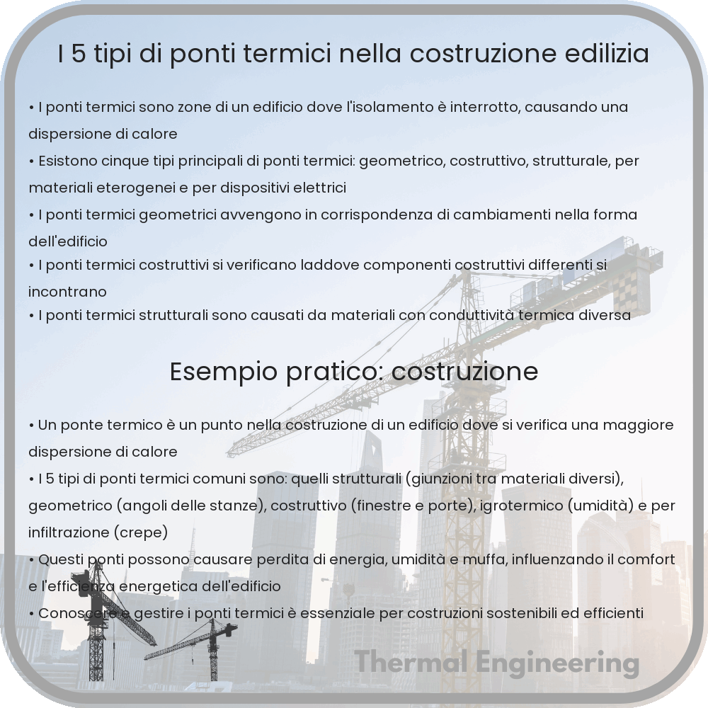 I 5 Tipi di Ponti Termici nella Costruzione Edilizia