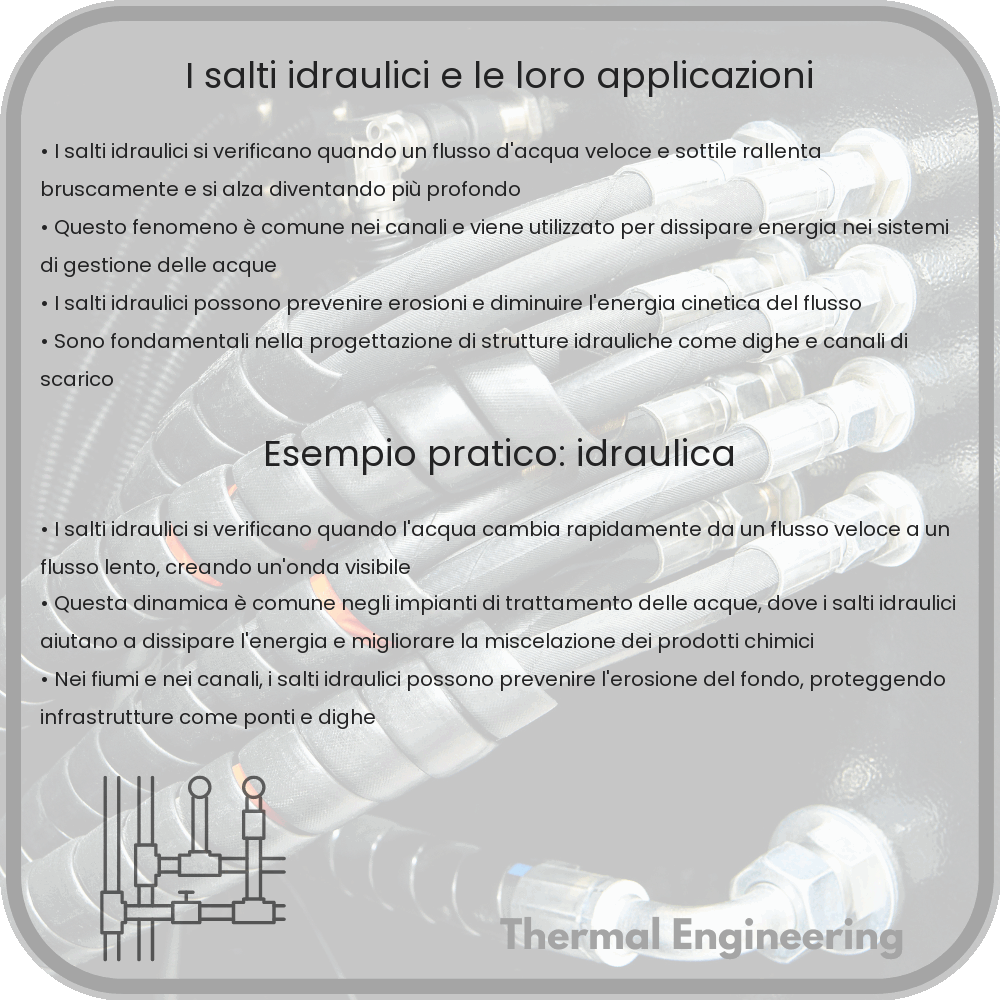 I salti idraulici e le loro applicazioni