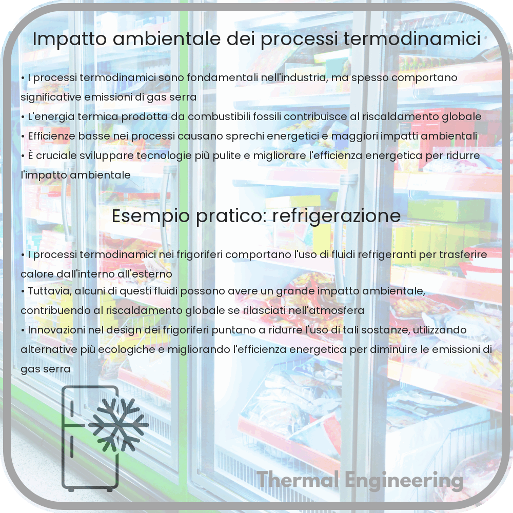 Impatto ambientale dei processi termodinamici