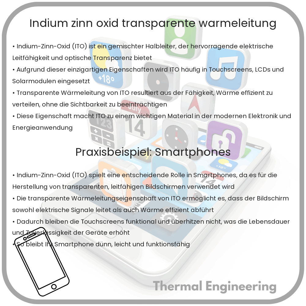 Indium-Zinn-Oxid | Transparente Wärmeleitung