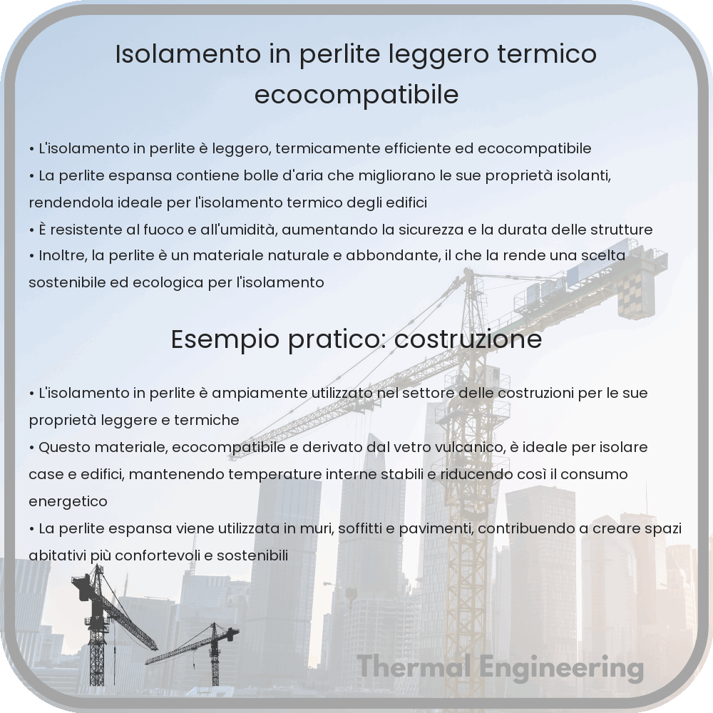 Isolamento in Perlite | Leggero, Termico, Ecocompatibile