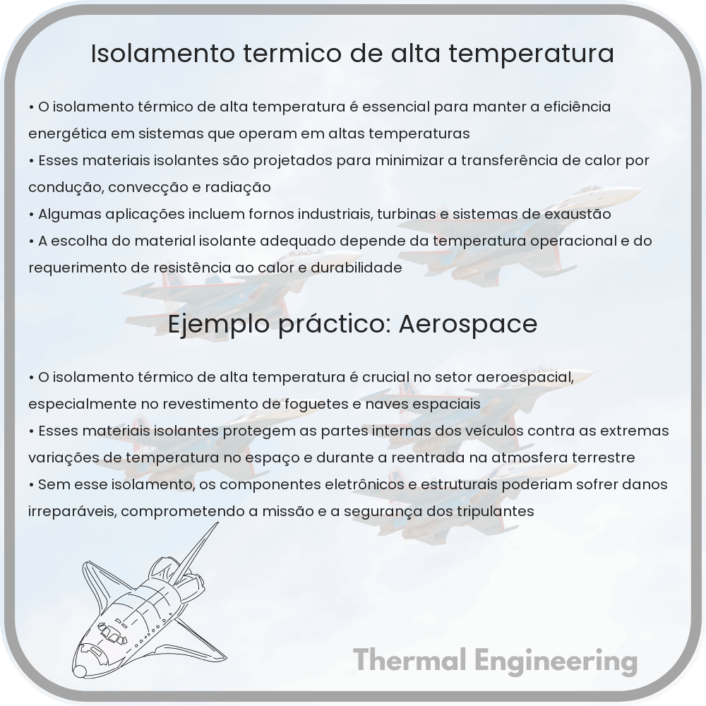 Isolamento Térmico de Alta Temperatura