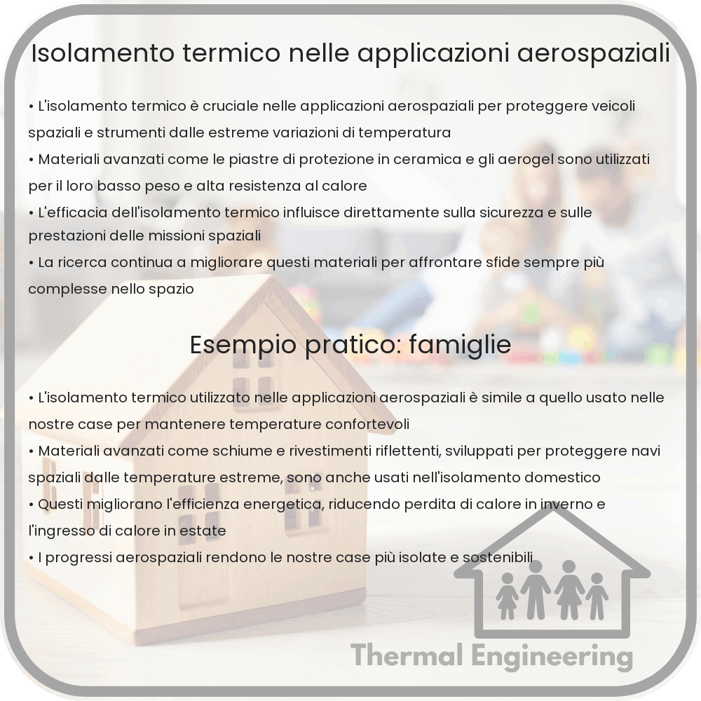 Isolamento termico nelle applicazioni aerospaziali