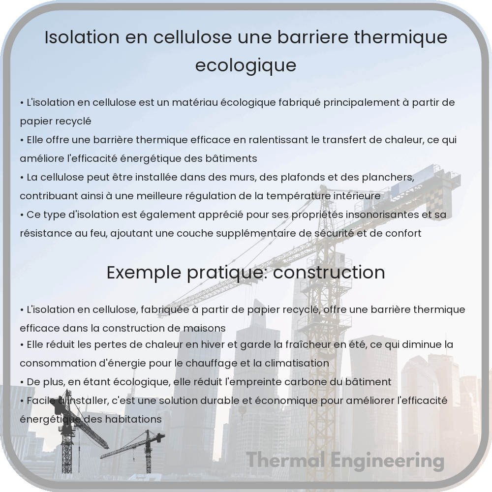 Isolation en Cellulose | Une Barrière Thermique Écologique