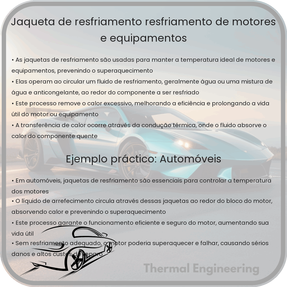 Jaqueta de Resfriamento | Resfriamento de Motores e Equipamentos
