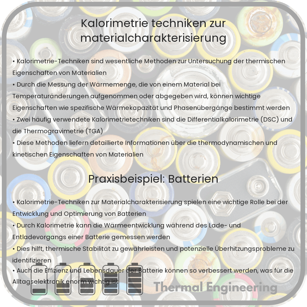 Kalorimetrie-Techniken zur Materialcharakterisierung