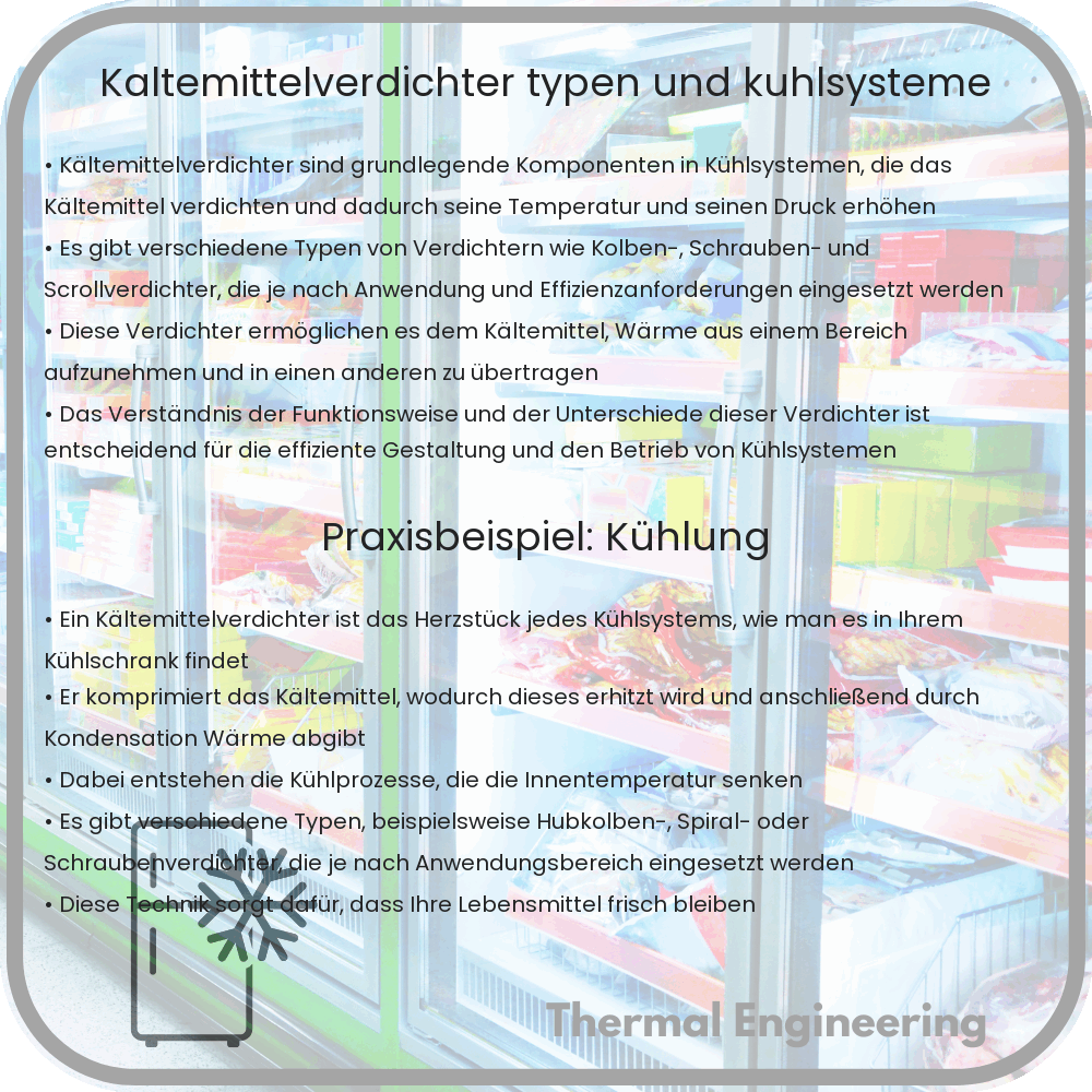 Kältemittelverdichter | Typen und Kühlsysteme