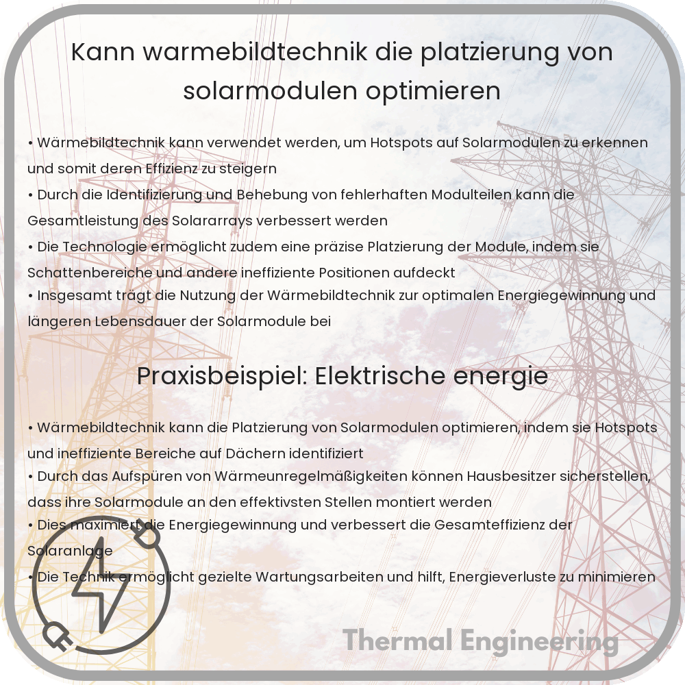 Kann Wärmebildtechnik die Platzierung von Solarmodulen optimieren?
