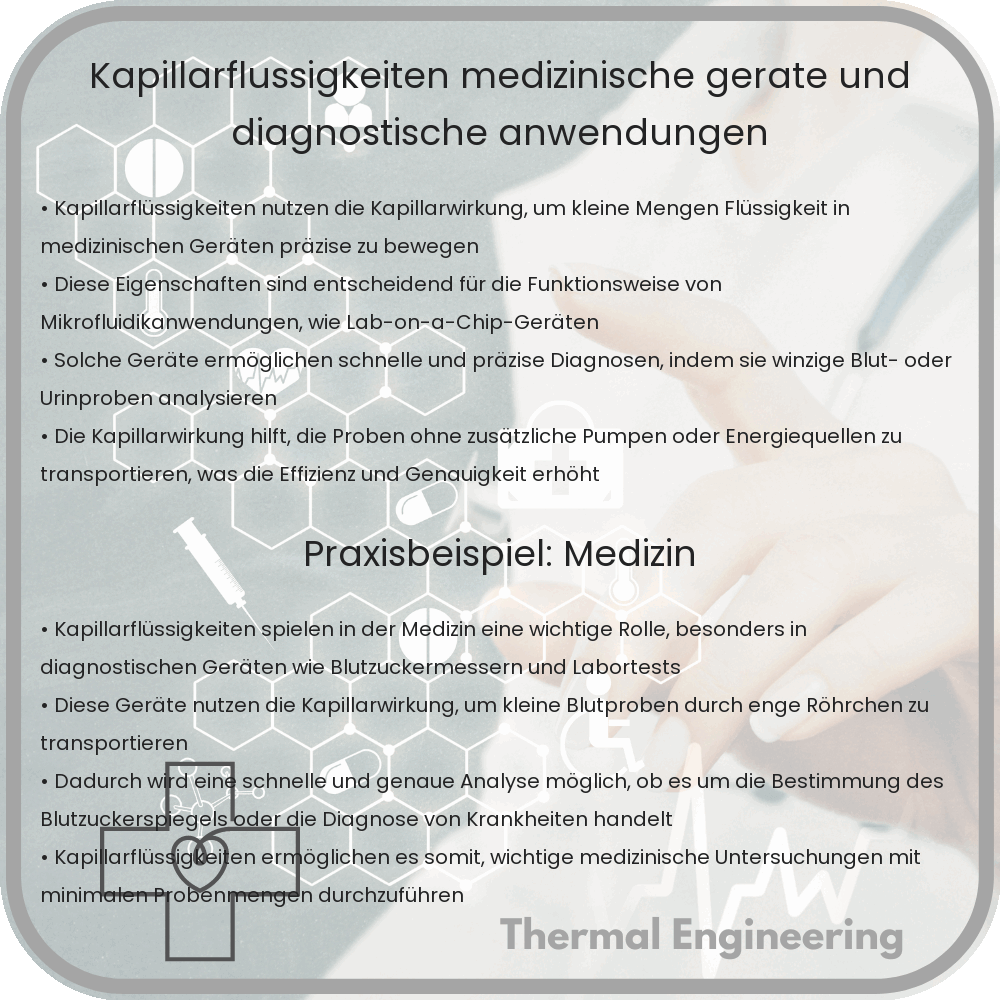 Kapillarflüssigkeiten: Medizinische Geräte und diagnostische Anwendungen