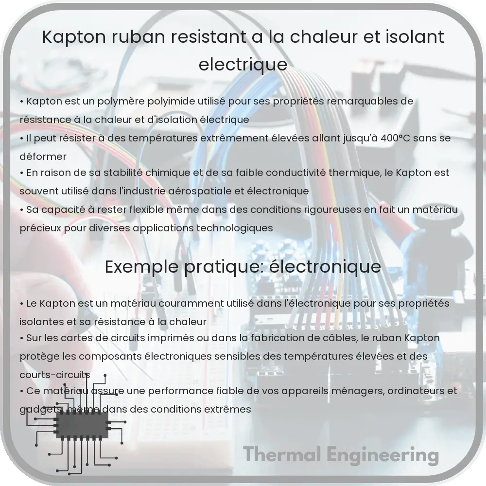 Kapton: Ruban Résistant à la Chaleur et Isolant Électrique