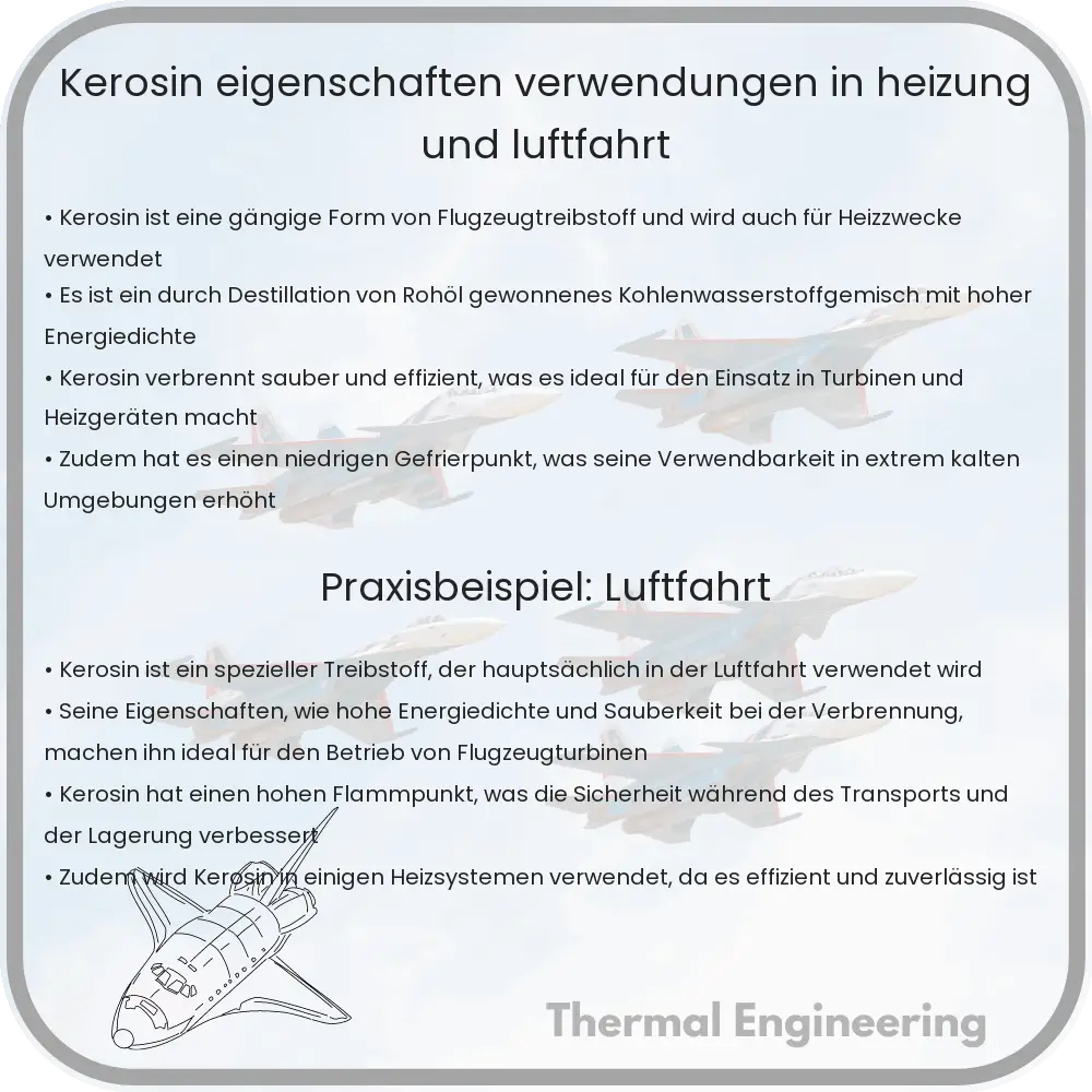 Kerosin | Eigenschaften, Verwendungen in Heizung und Luftfahrt