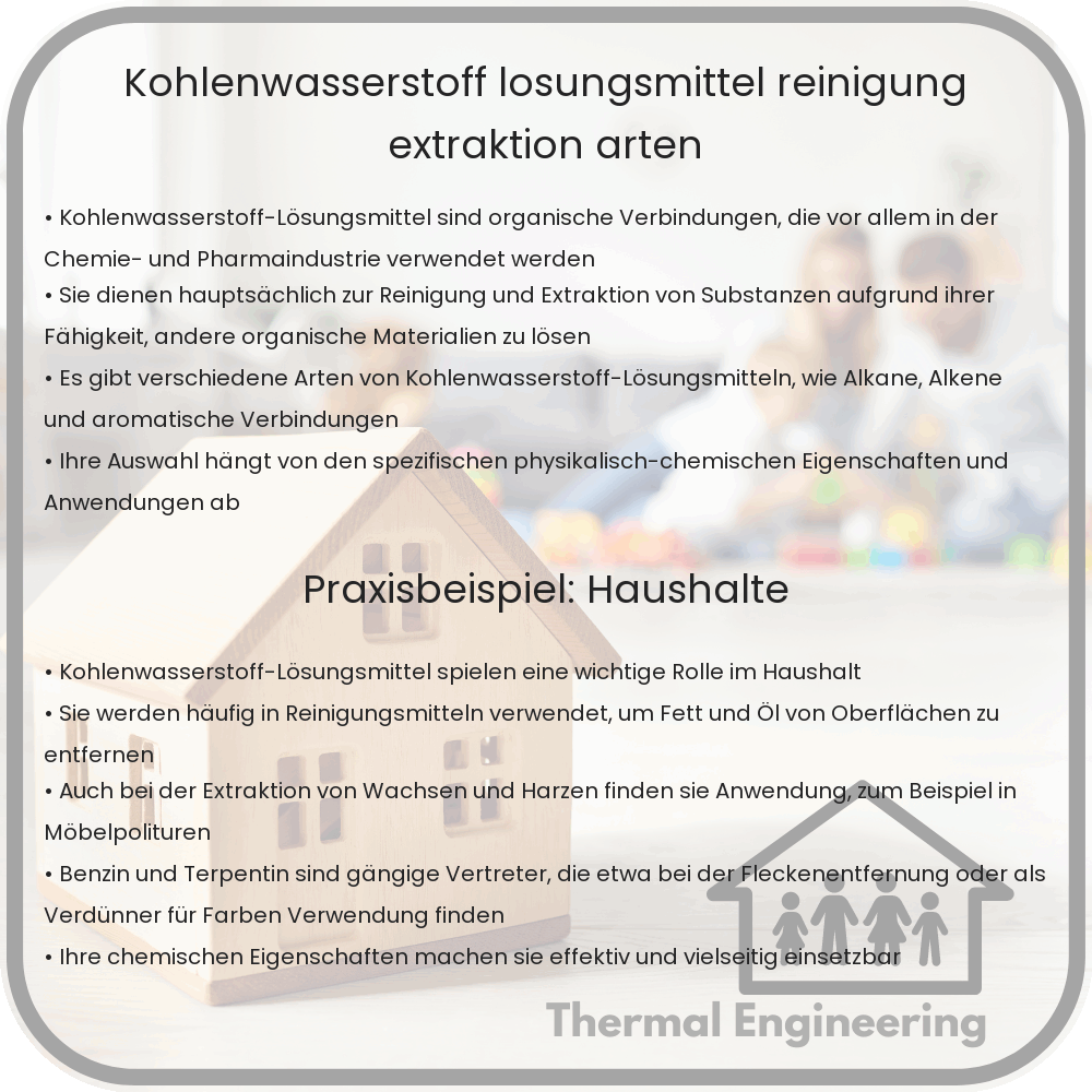 Kohlenwasserstoff-Lösungsmittel: Reinigung, Extraktion & Arten
