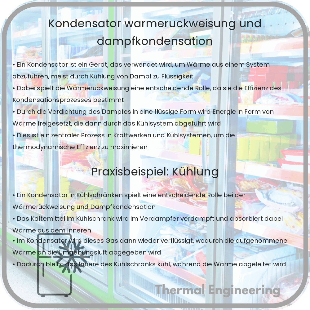 Kondensator | Wärmerückweisung und Dampfkondensation